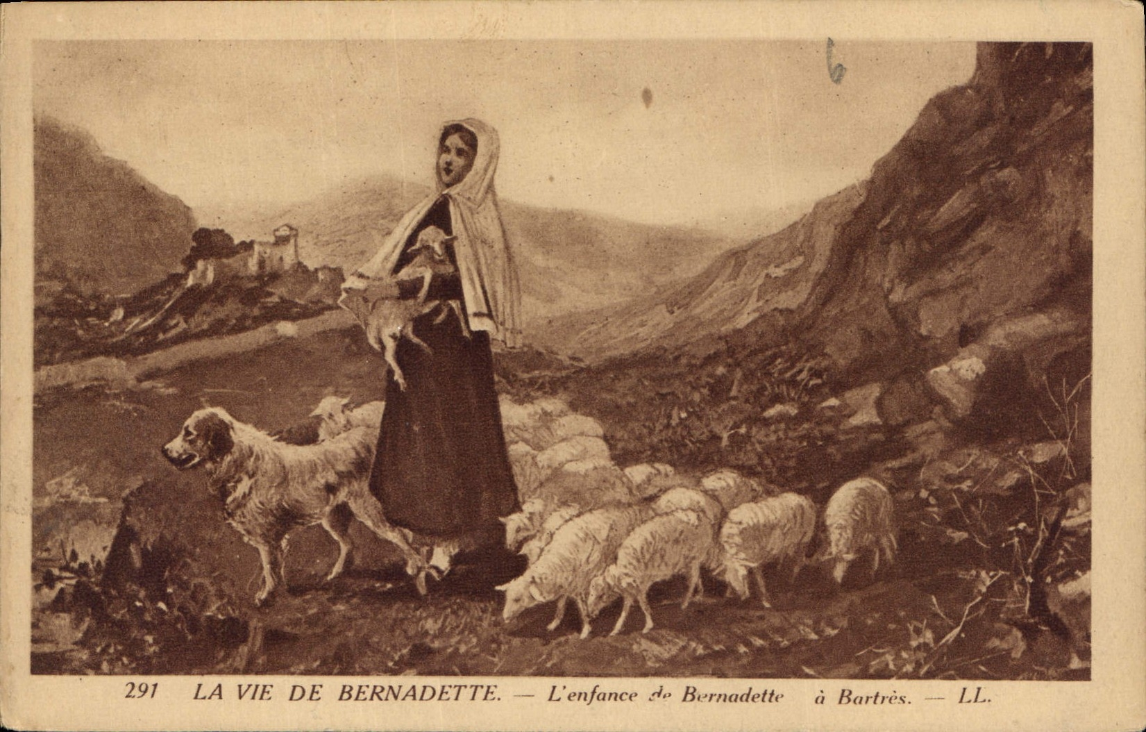 CPA La Vie de Bernadette l'enfance de Bernadette a Bartres