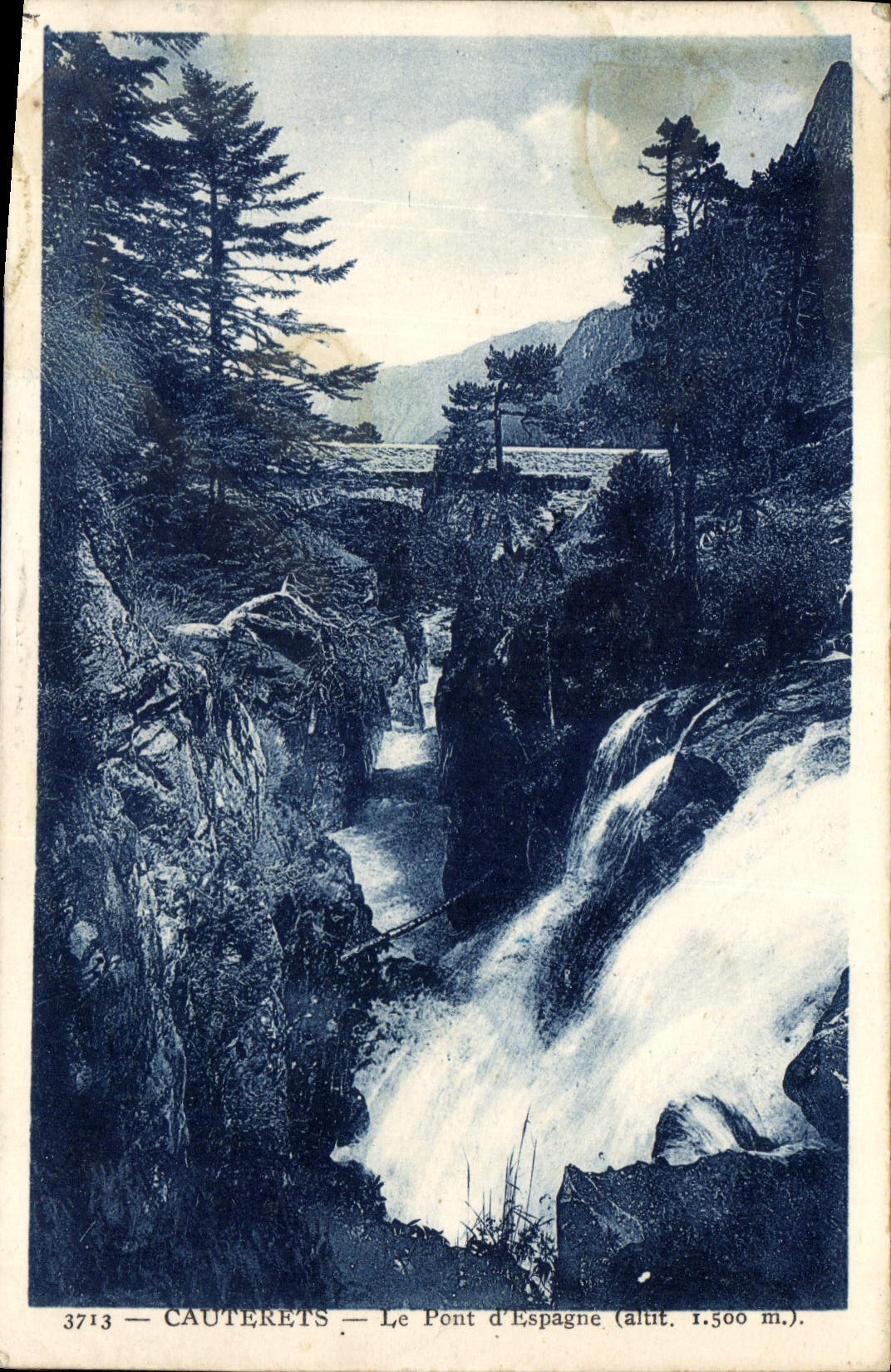 CPA Cauterets le Pont d'Espagne 