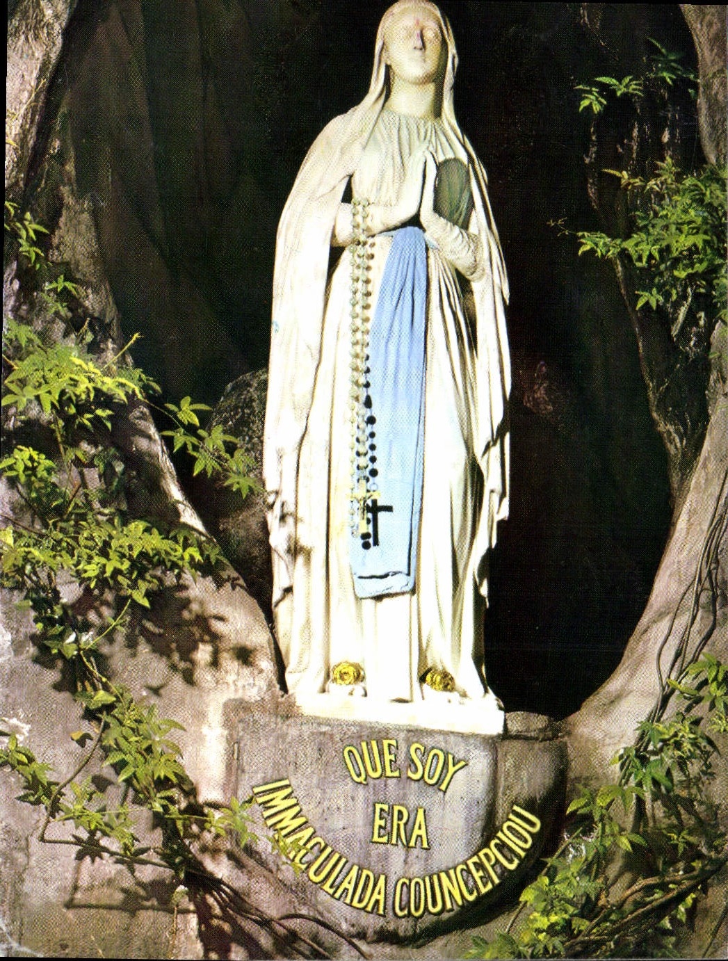 CPA Lourdes la Vierge de la Grotte Miraculeuse 