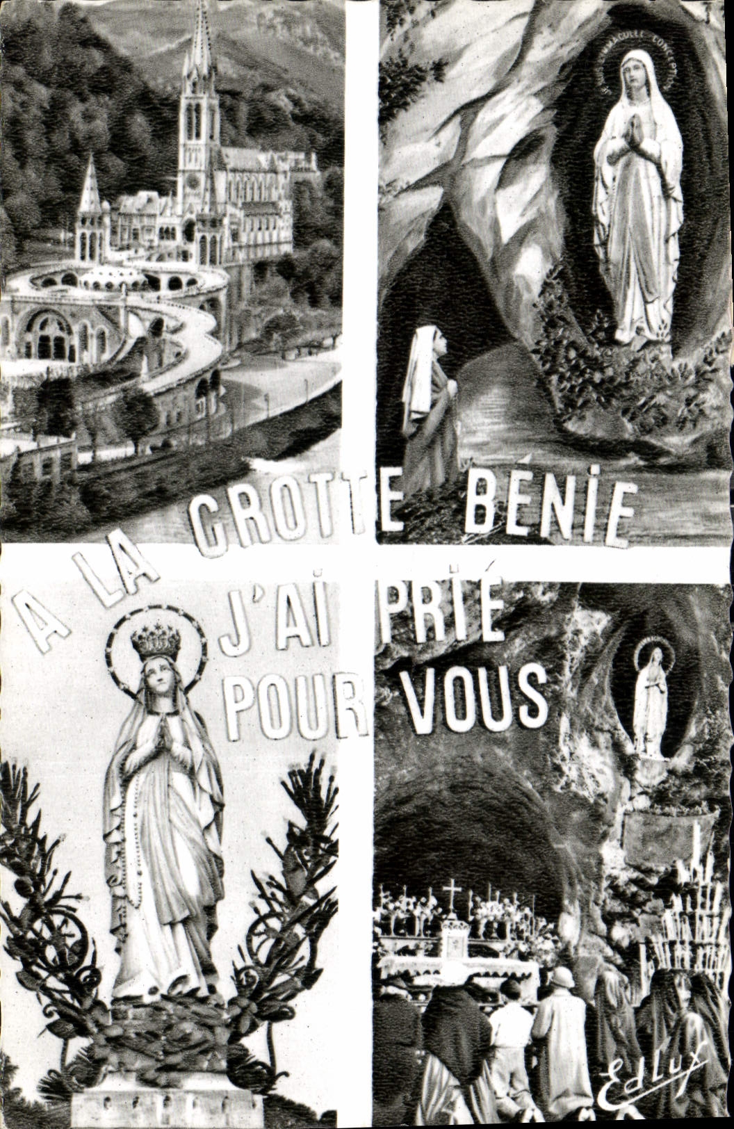 CPA Lourdes la Basilique l'Apparition la Grotte la Vierge Couronnee 