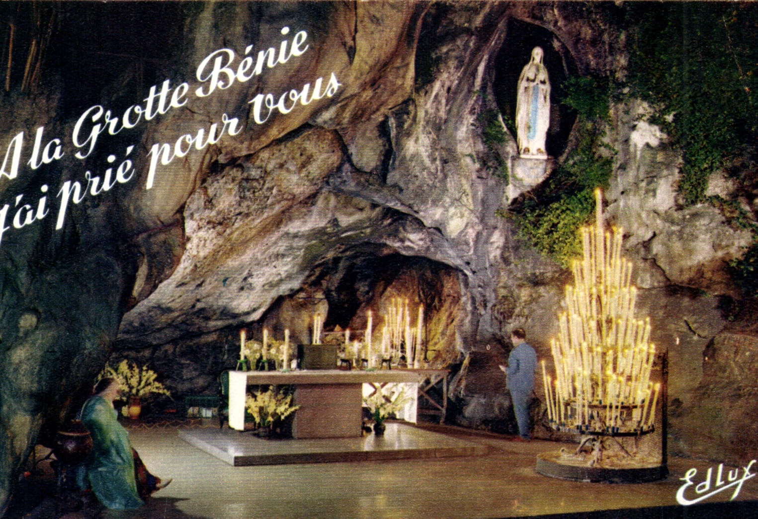 CPA Lourdes La Grotte Miraculeuse 
