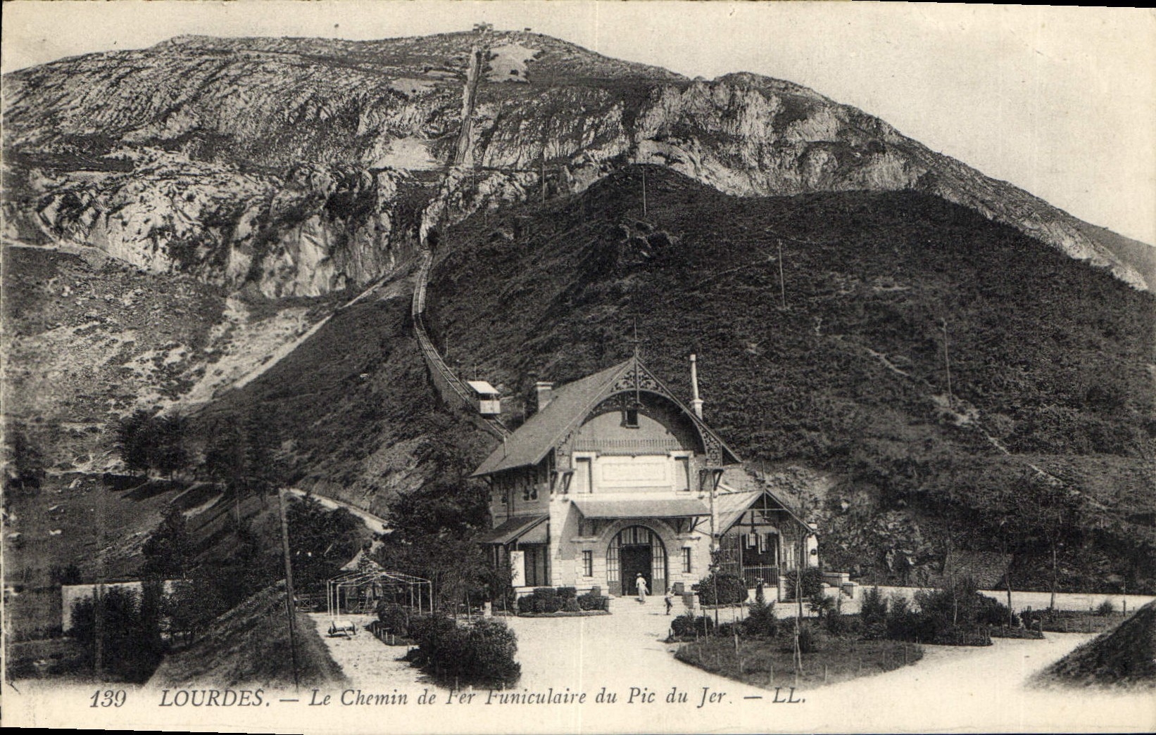 CPA Lourdes Le Chemin de Fer Funiculaire du Pic du Jer 