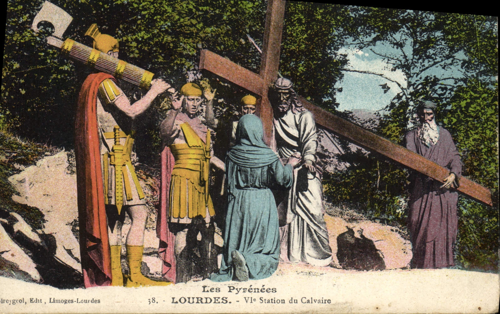 CPA Les Pyrenees Lourdes VI Station du Calvaire 