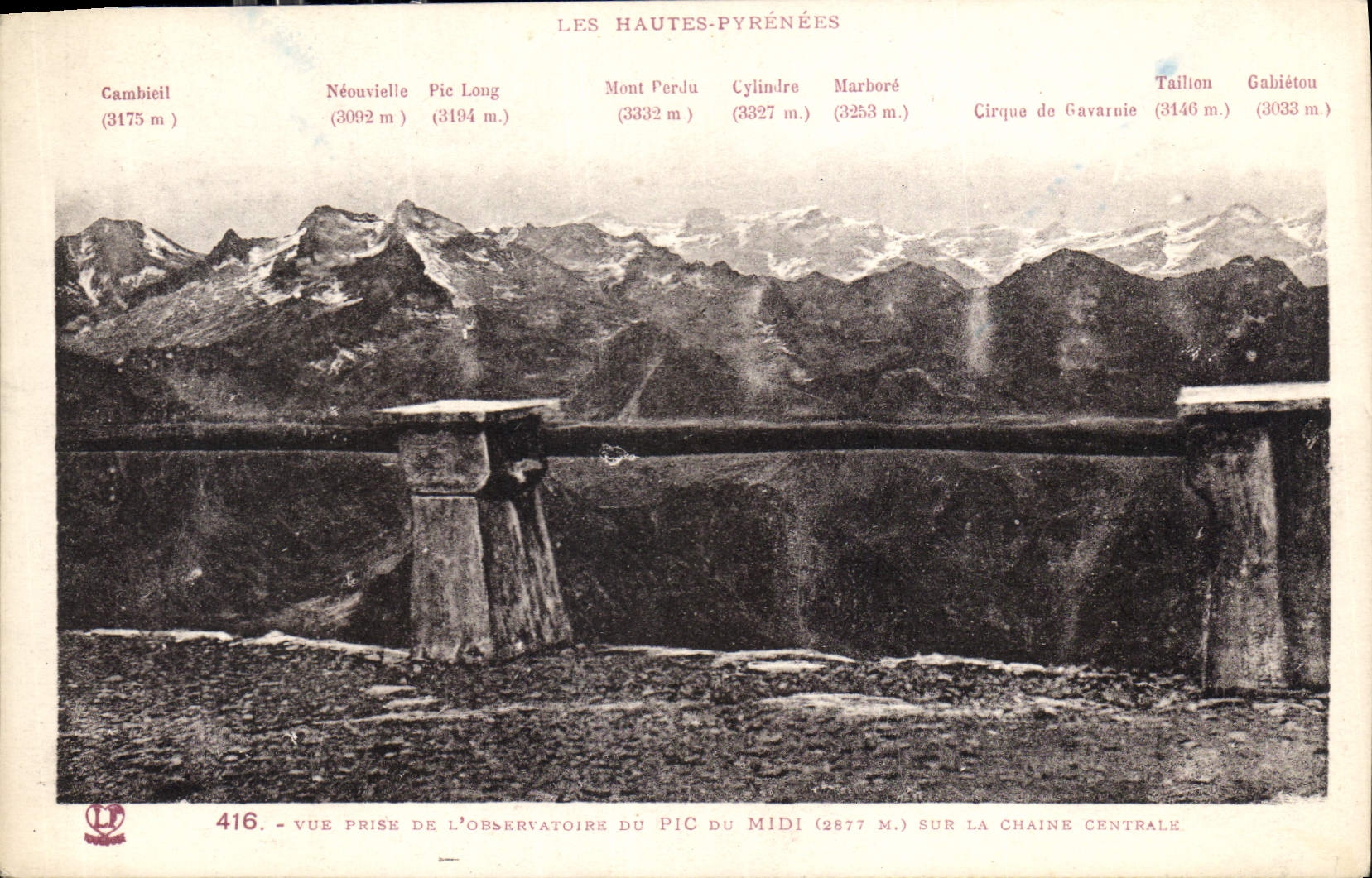 CPA Les Hautes Pyrenees Vue prise de l'Observatoire du Pic du Midi