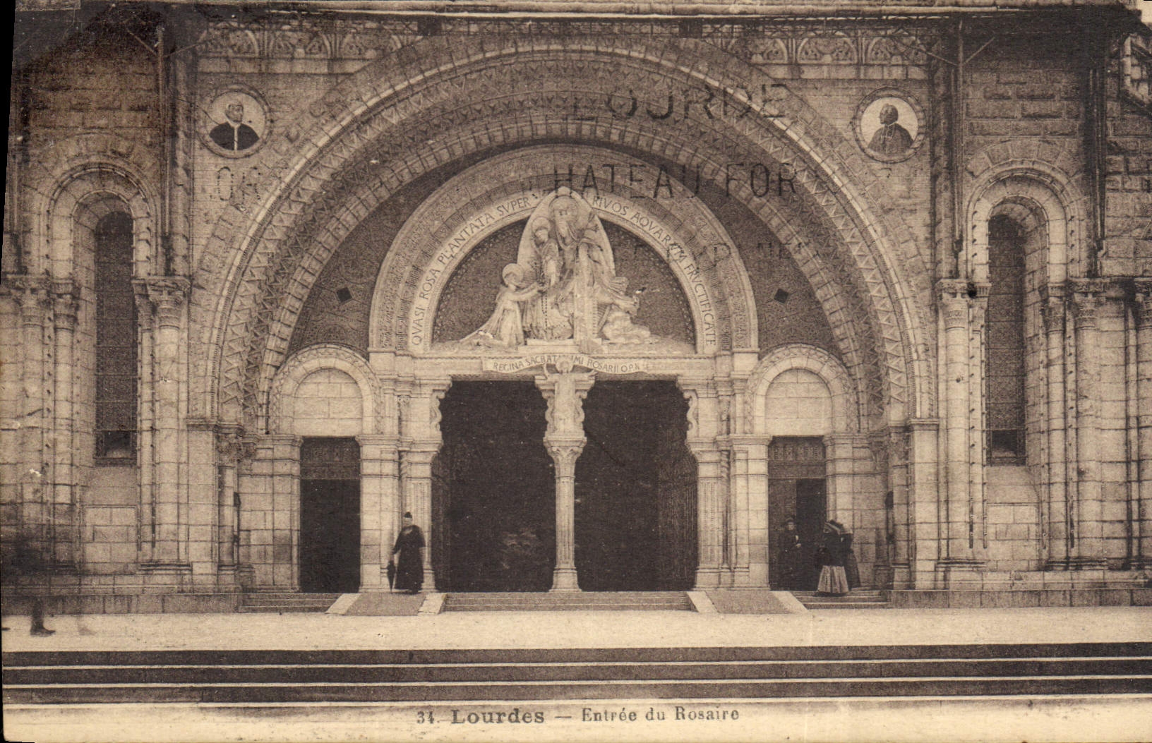 CPA Lourdes Entree du Rosaire 
