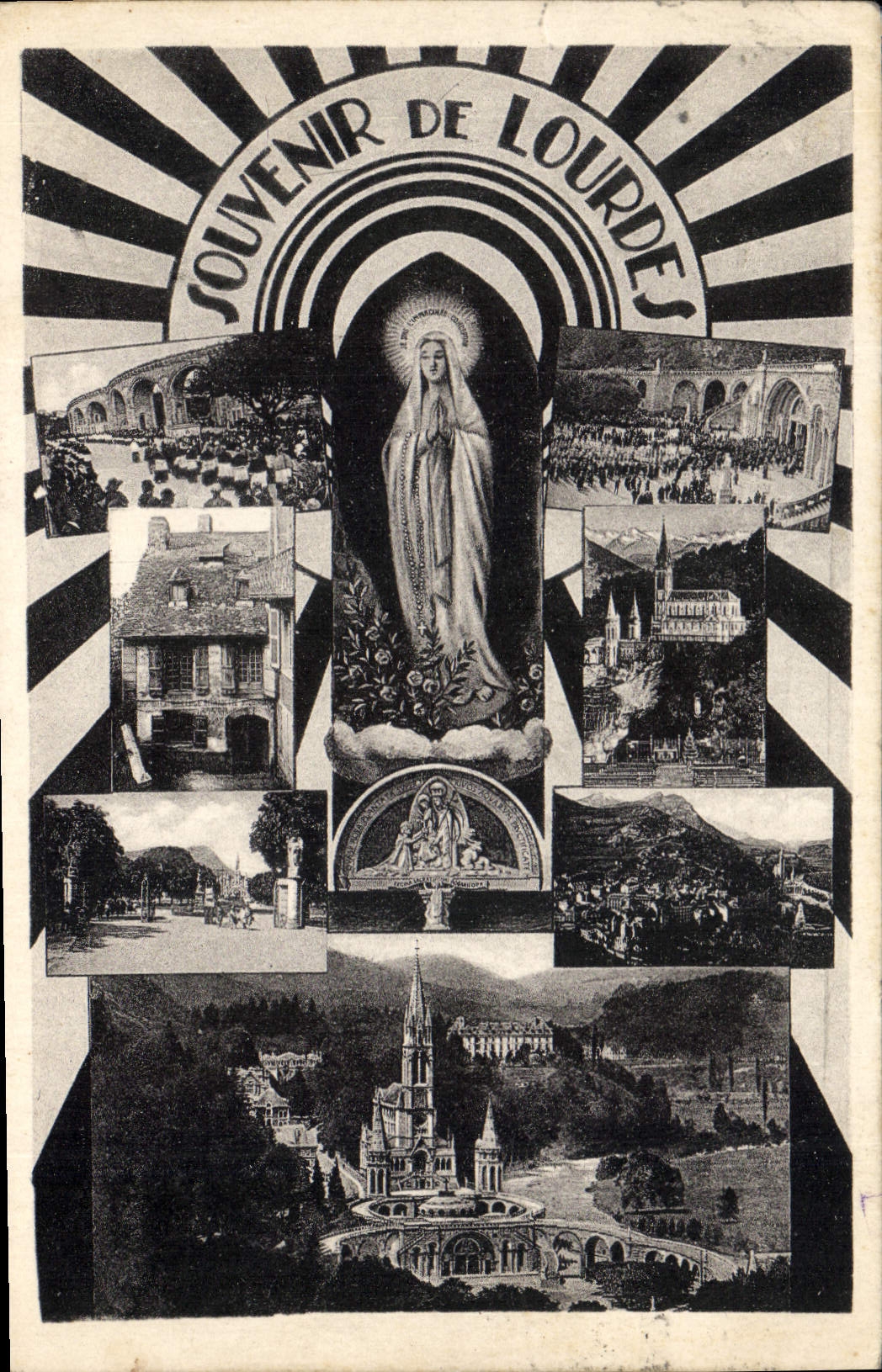 CPA Souvenir de Lourdes 