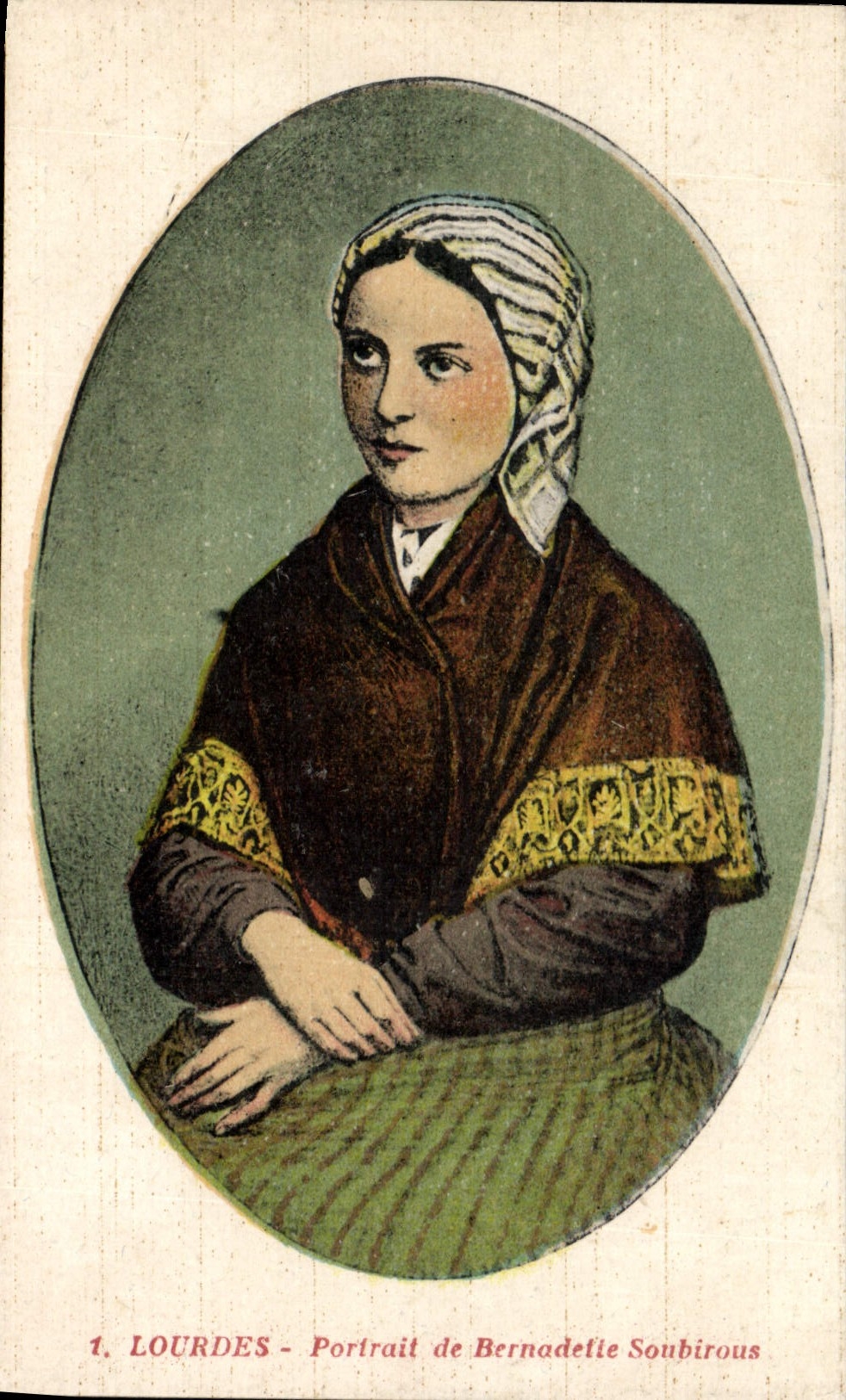 CPA Lourdes Portail de Bernadette Soubirous 