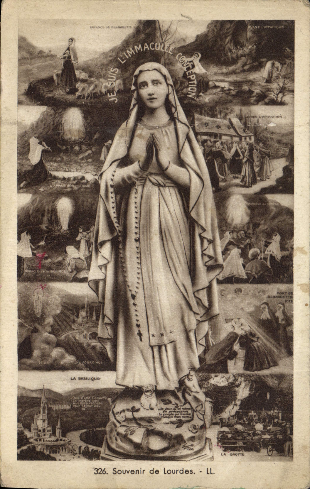 CPA Souvenir de Lourdes 
