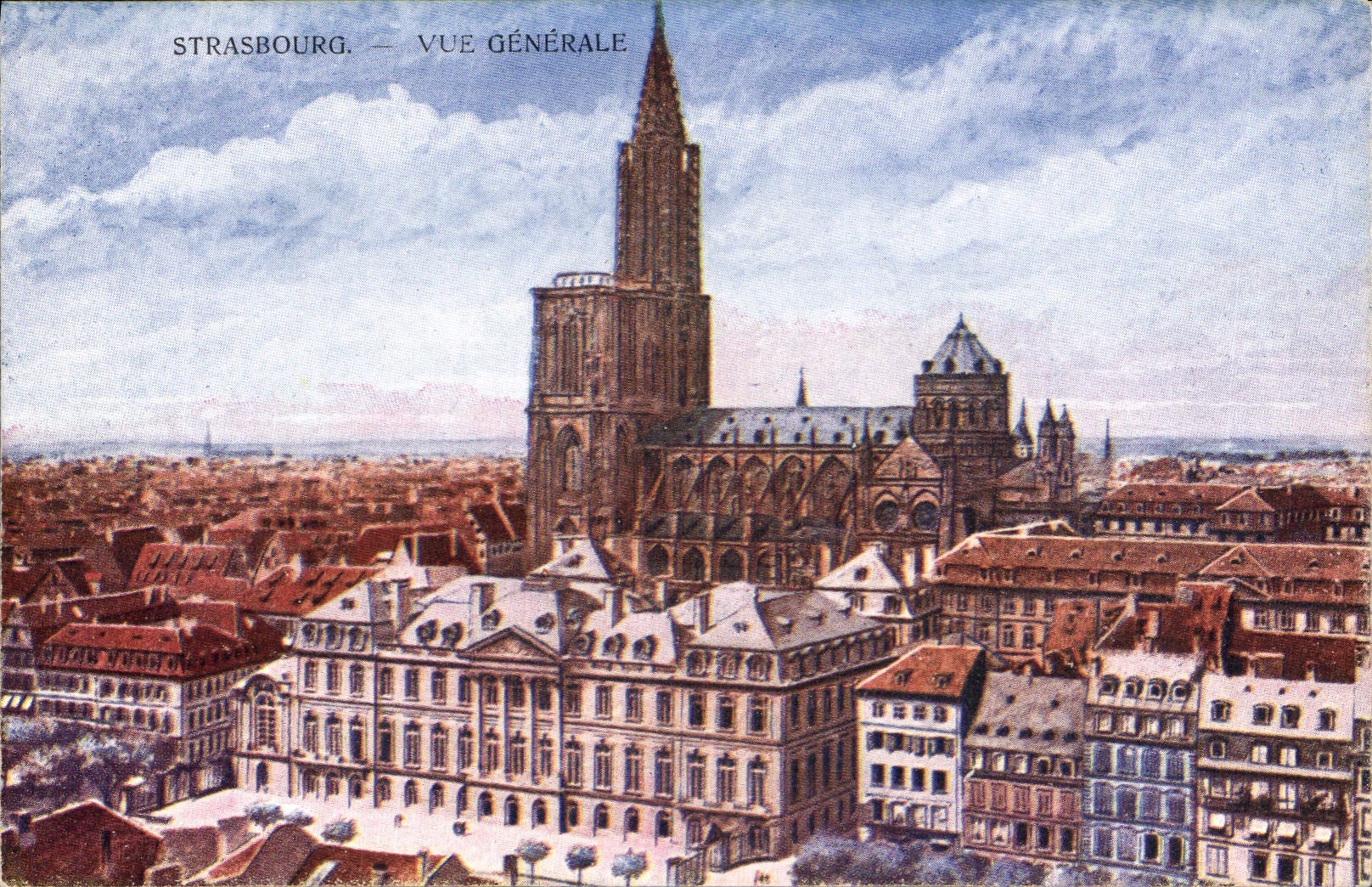 CPA Strasbourg Vue generale 