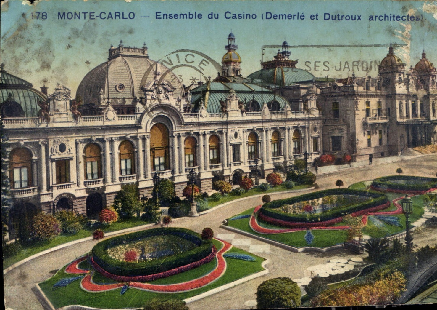 CPA Monte Carlo Ensemble du Casino Demerle et Dutroux architectes 