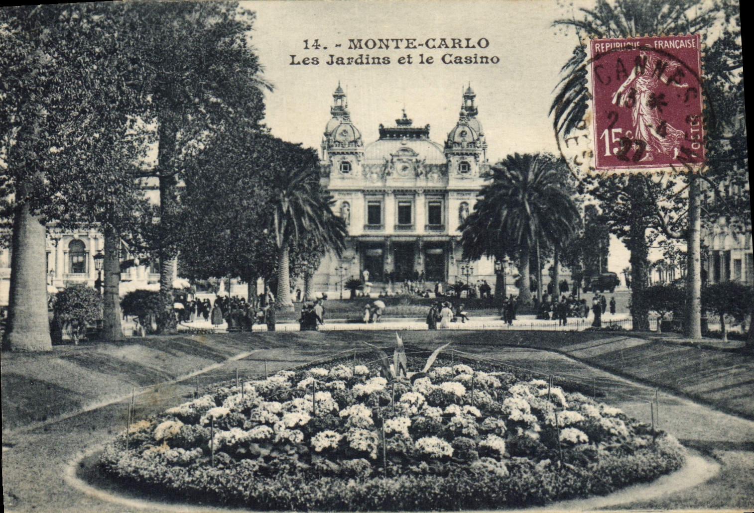 CPA Monte Carlo Les Jardins et le Casino 