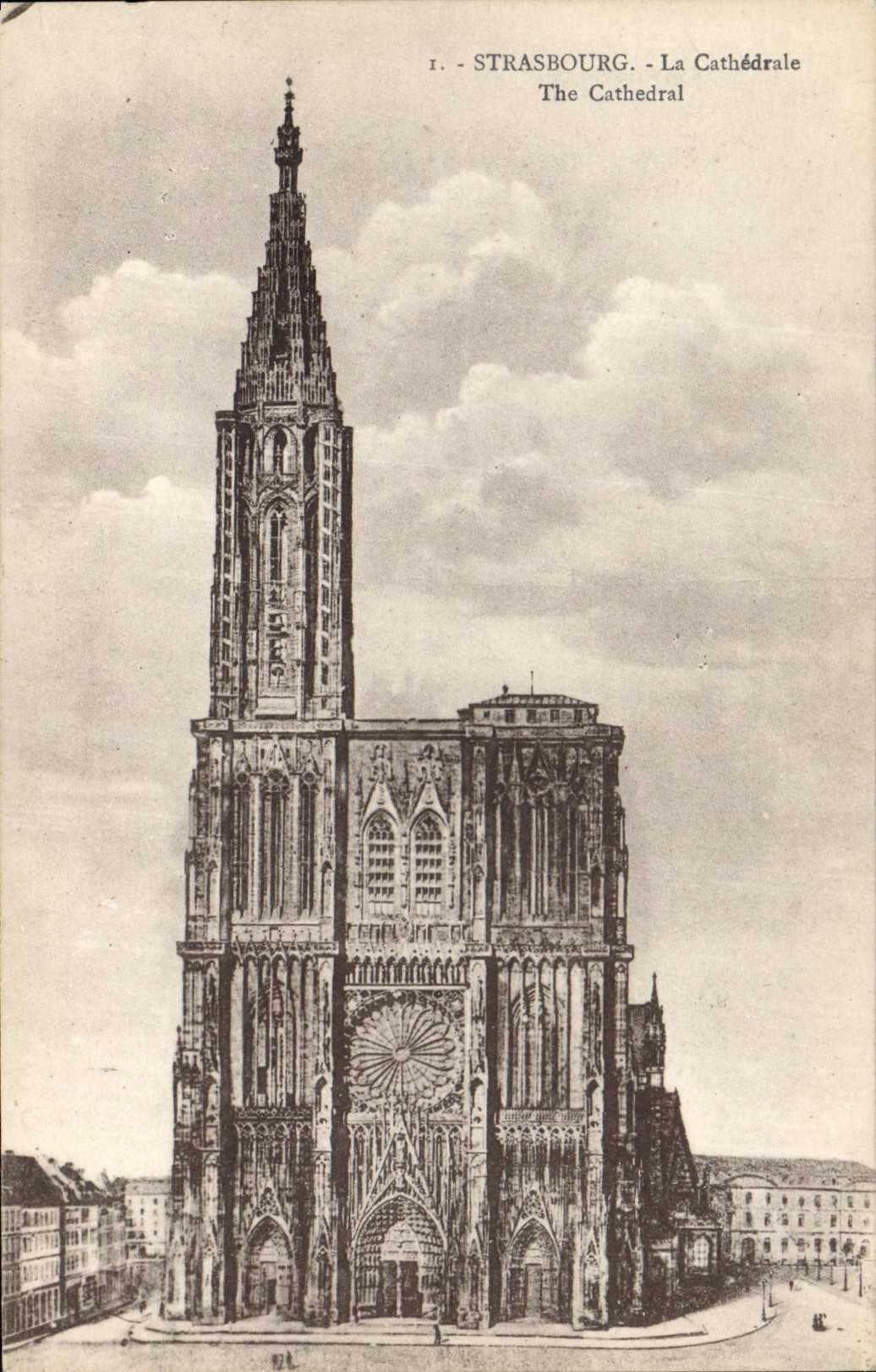 CPA Strasbourg La Catehdrale 