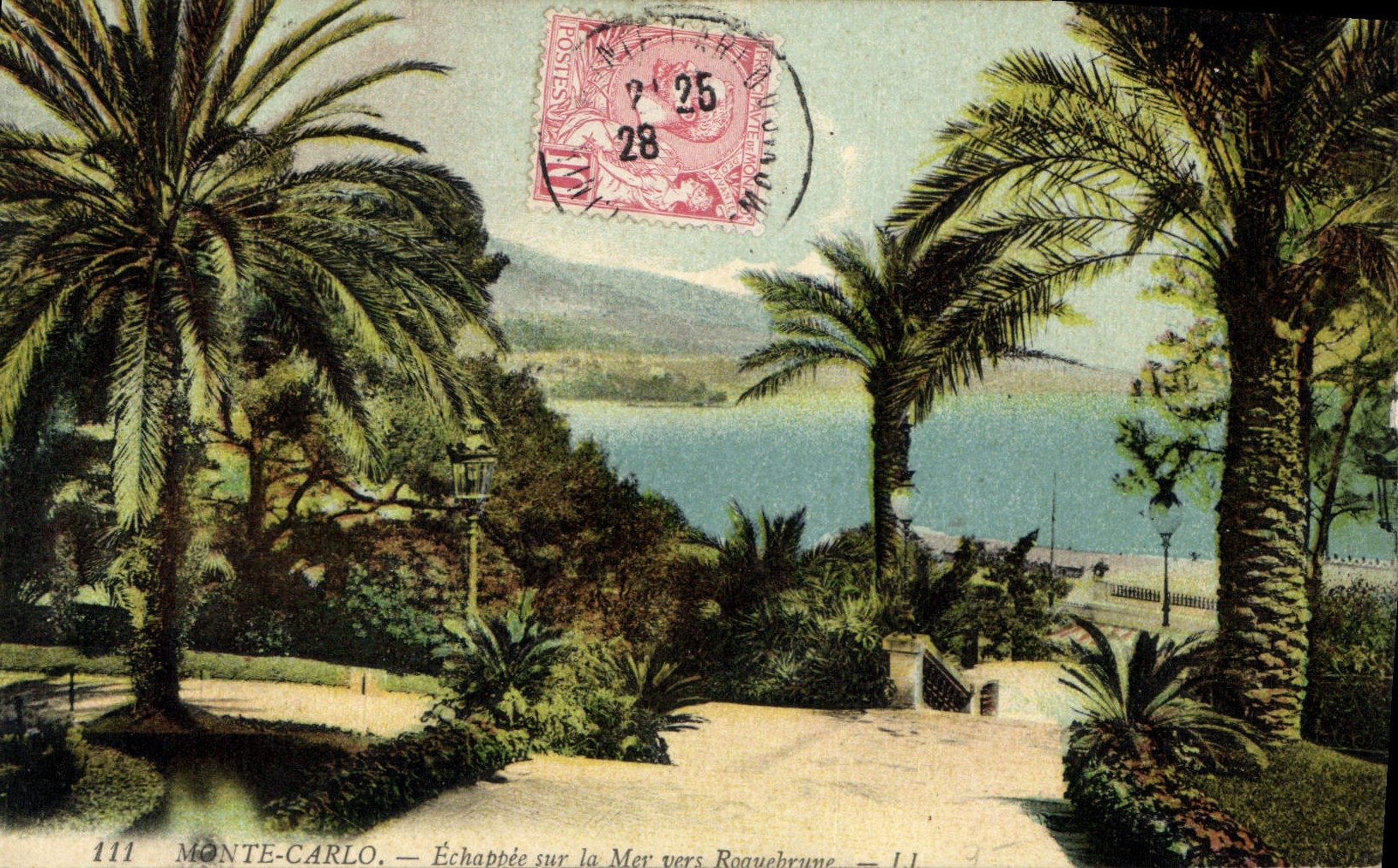 CPA Monte Carlo Echappee sur la Mer vers Roquebrune