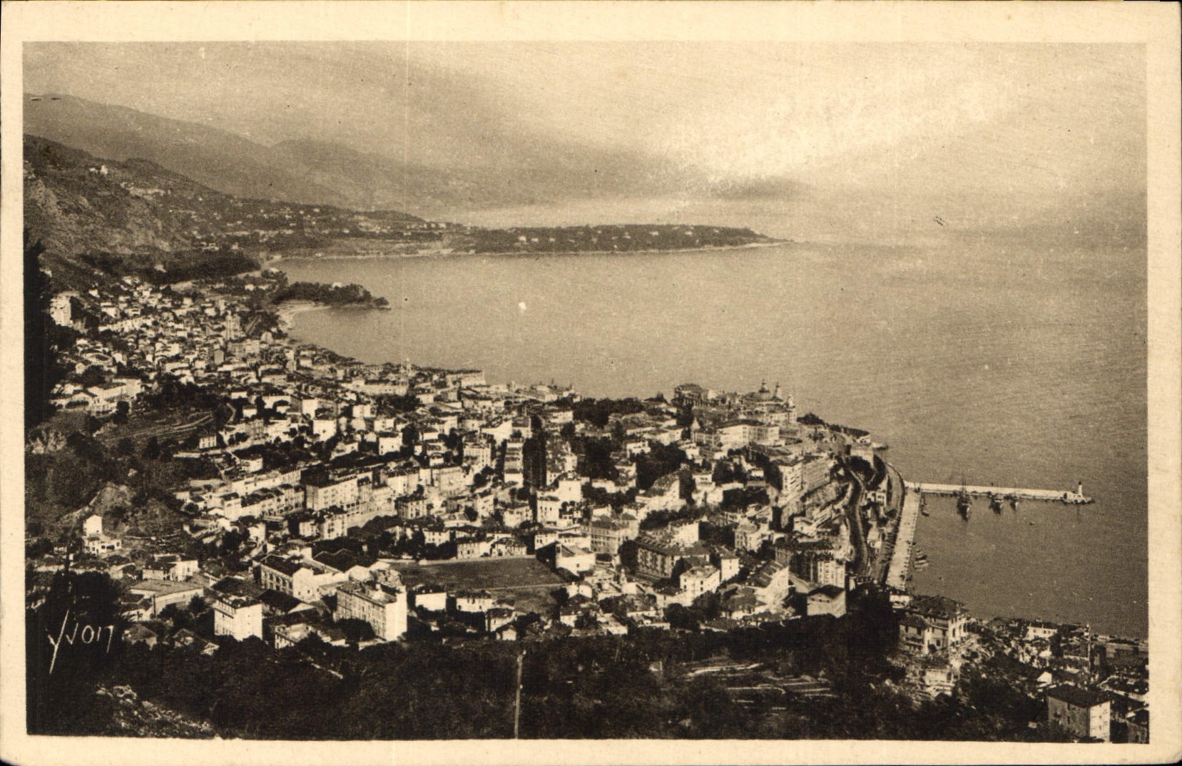 CPA La Douce France Cote d'Azur Monte Carlo et le Cap Martin