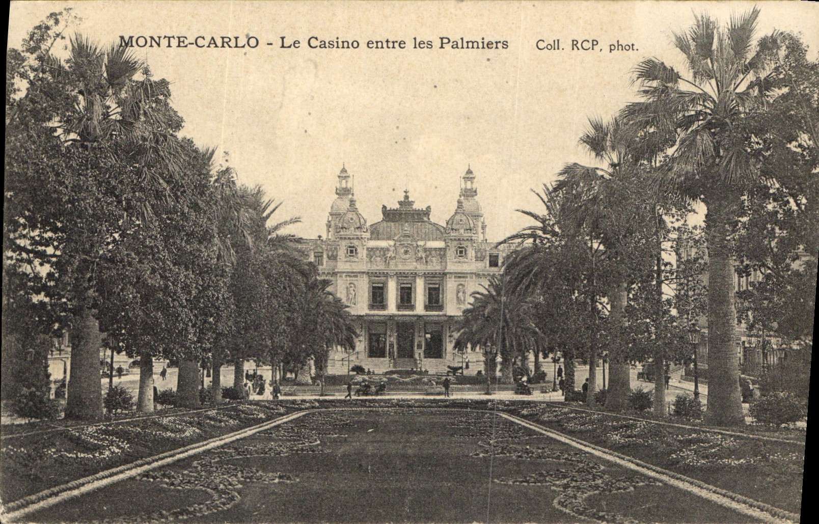 CPA Monte Carlo Le Casino entre les Palmiers