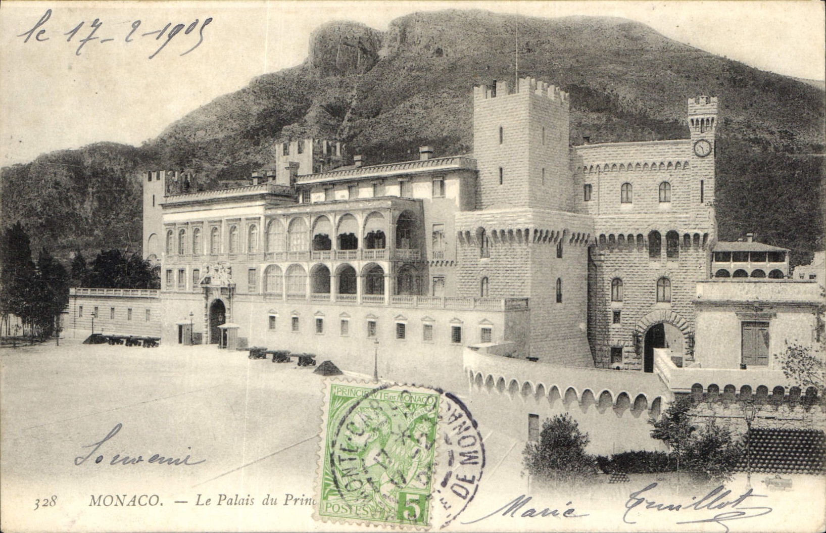 CPA Monaco Le Palais du Prince 