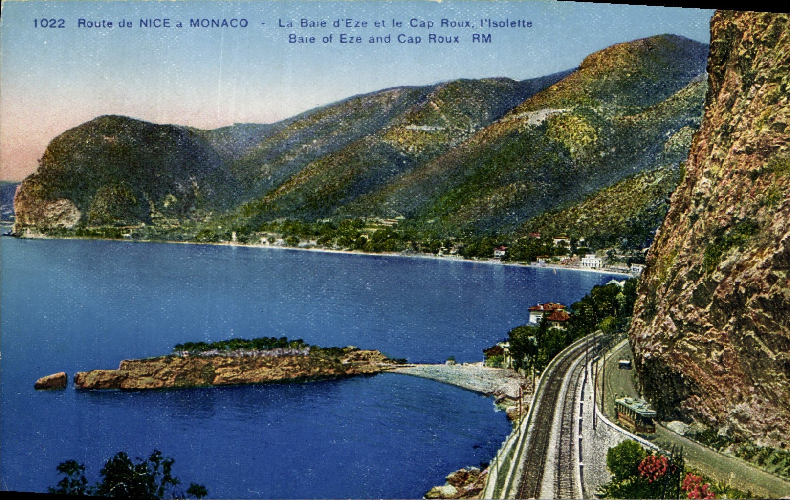 CPA Route de Nice a Monaco La Baie d'Eze et le Cap Roux
