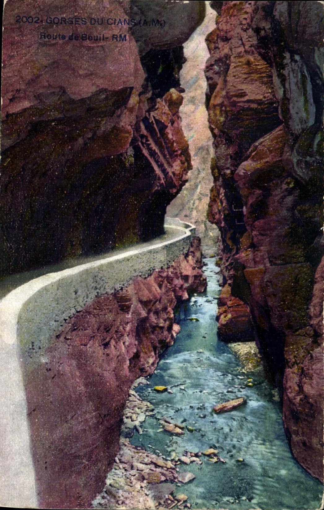CPA Gorges du Cians A M Route de Beuil