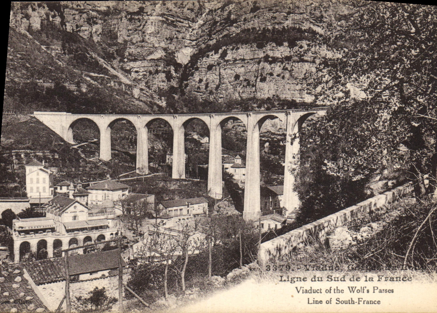 CPA Viaduct Gorges du Loup Ligne du Sud de la France 