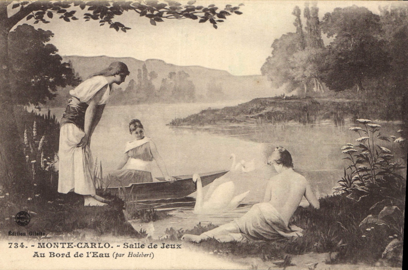 CPA Monte Carlo Salle de jeux au Bord de l'Eau par Hodebert