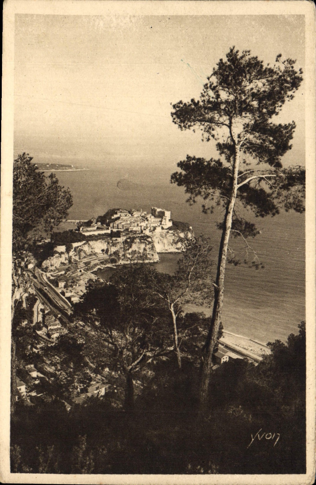 CPA Cote d'Azur Monaco vue generale 