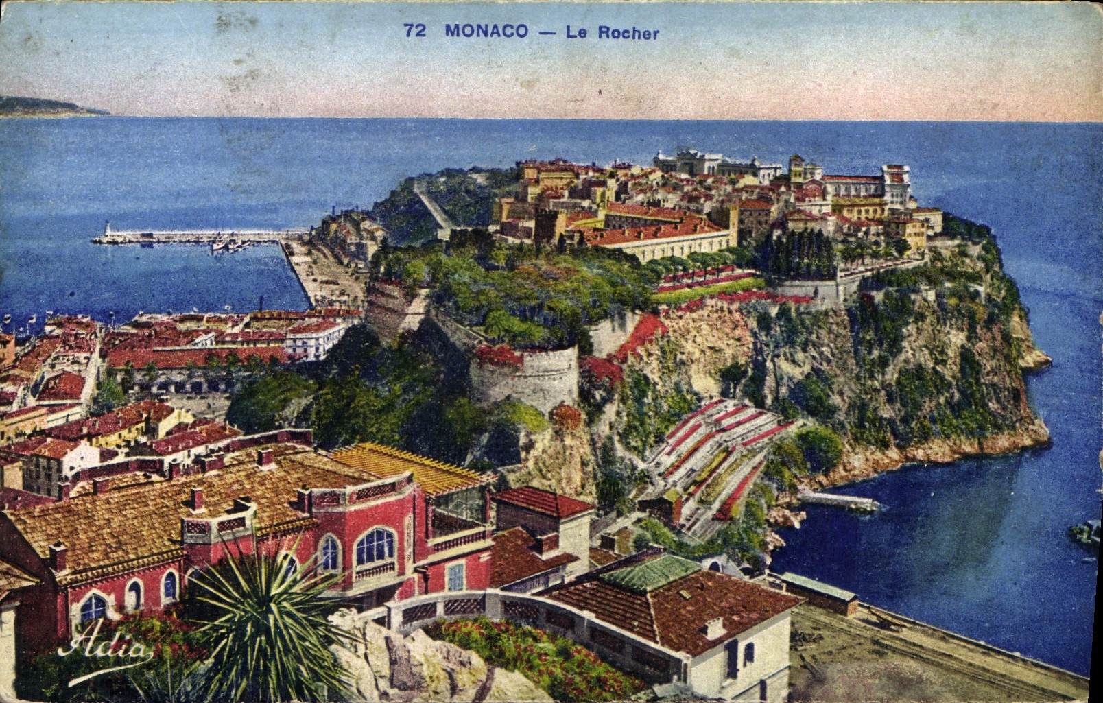 CPA Monaco le Rocher 