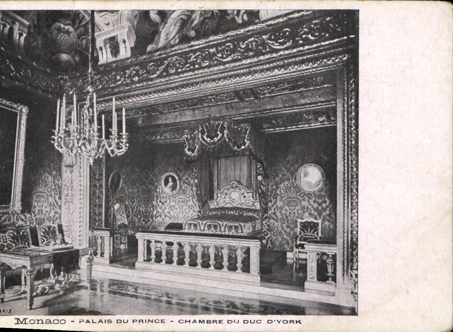 CPA Monaco Palais du Prince Chambre du Duc d'York 