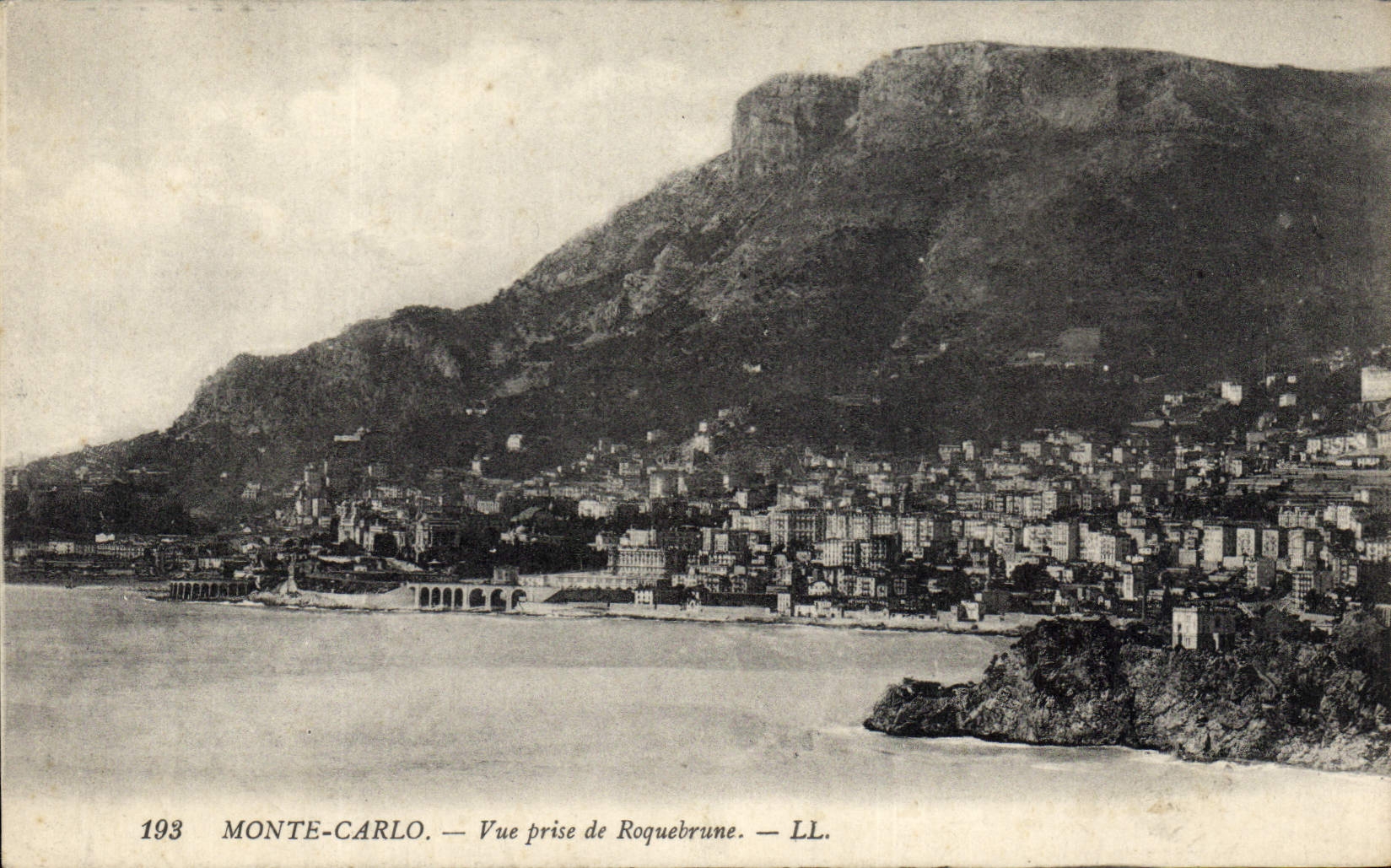 CPA Monte Carlo vue prise de Roquebrune 