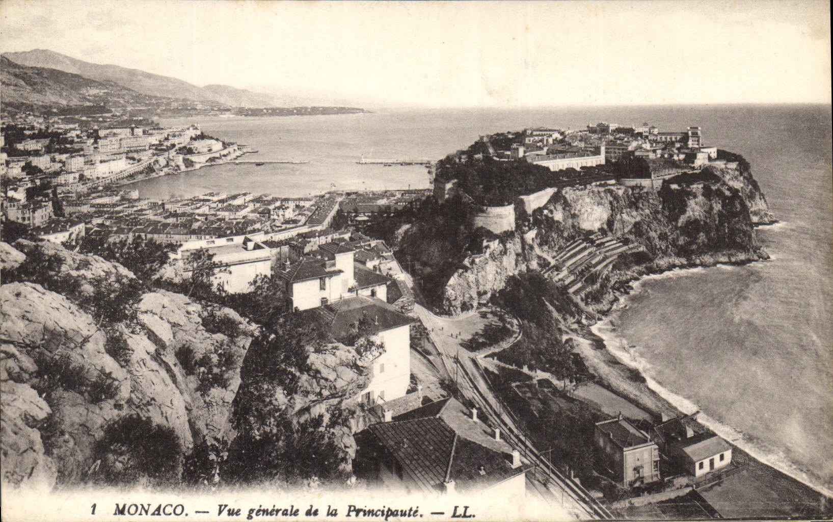 CPA Monaco vue generale de la Principaute 