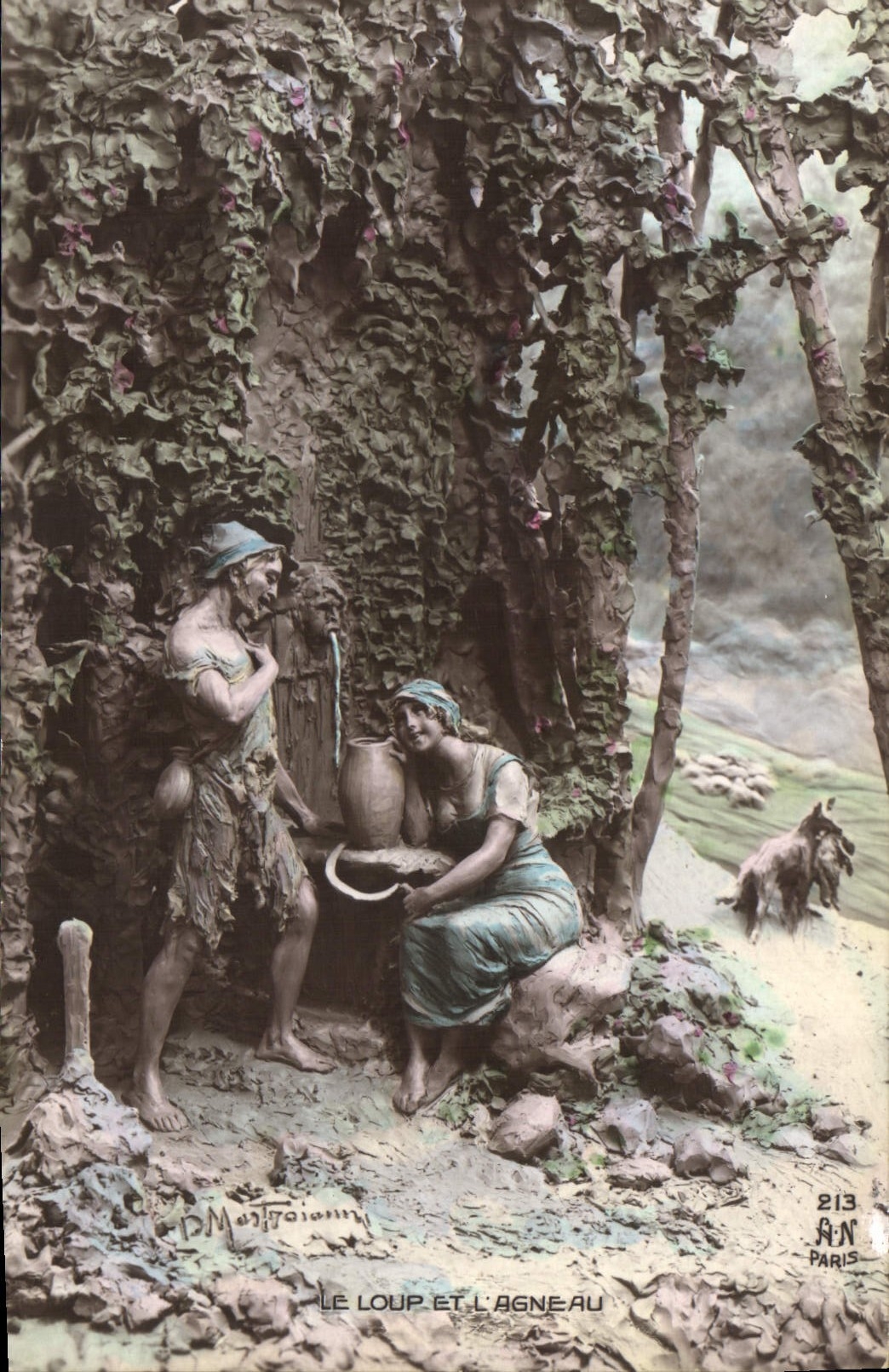 CPA Le Loup et l'Agneau 