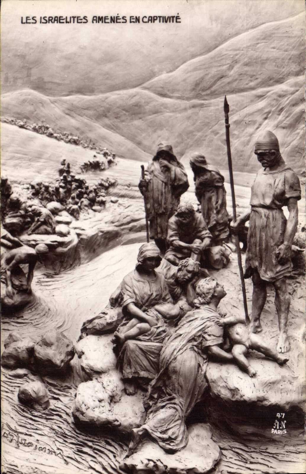 CPA Les Israelites Amenes eb Captivite 