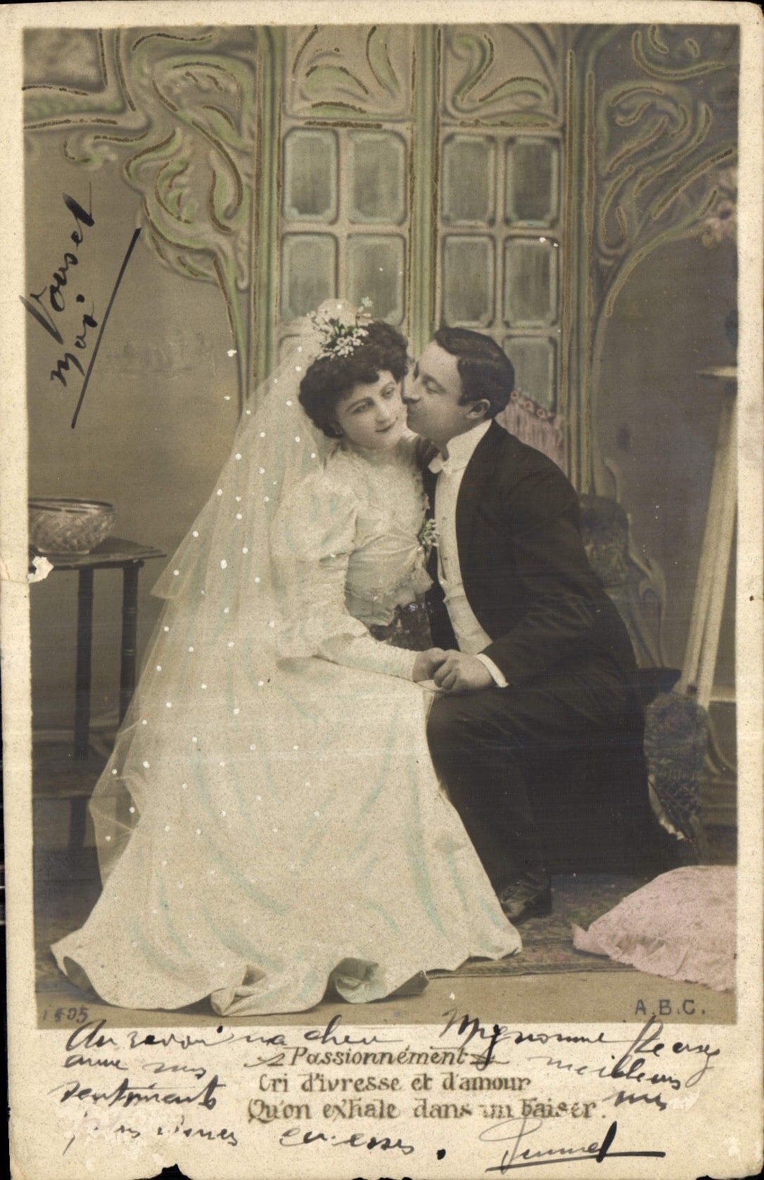 CPA Passionnement cri d'Ivresse et d'amour Femme