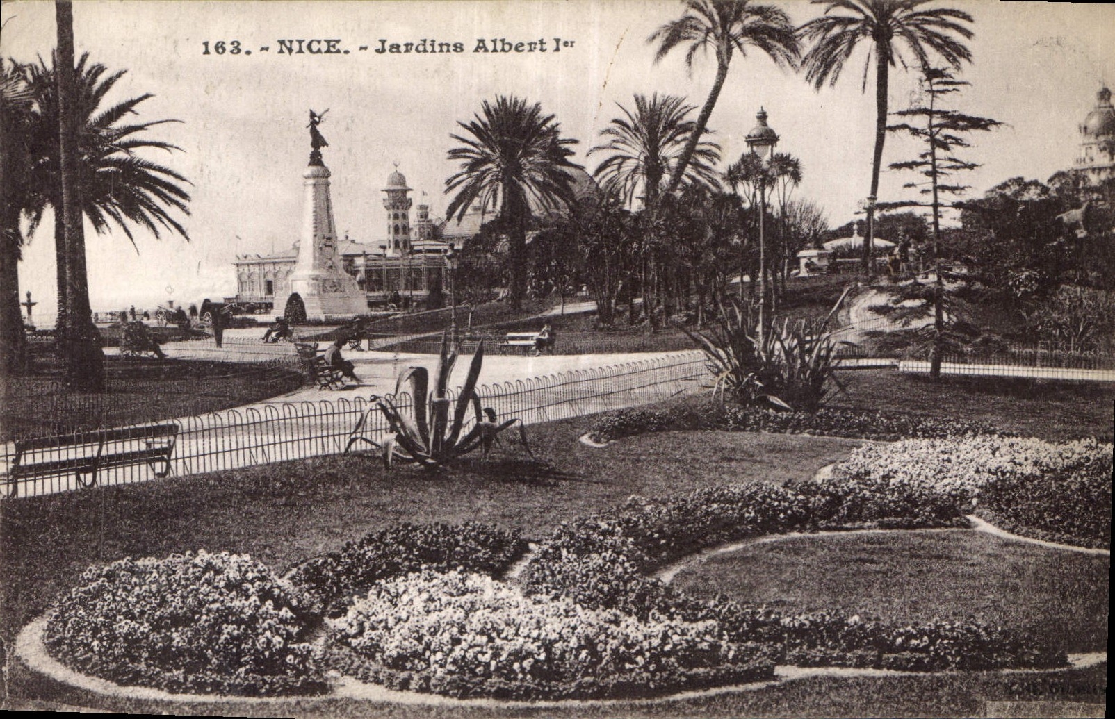 CPA Nice Jardins Albert Ier 