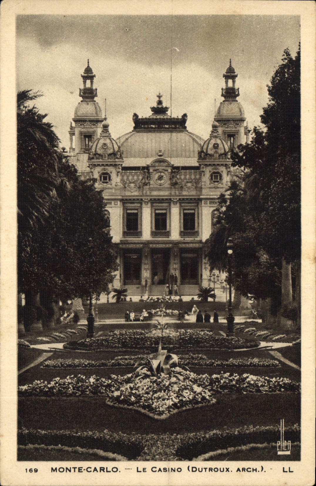 CPA Monte Carlo le Casino Dutroux arch 