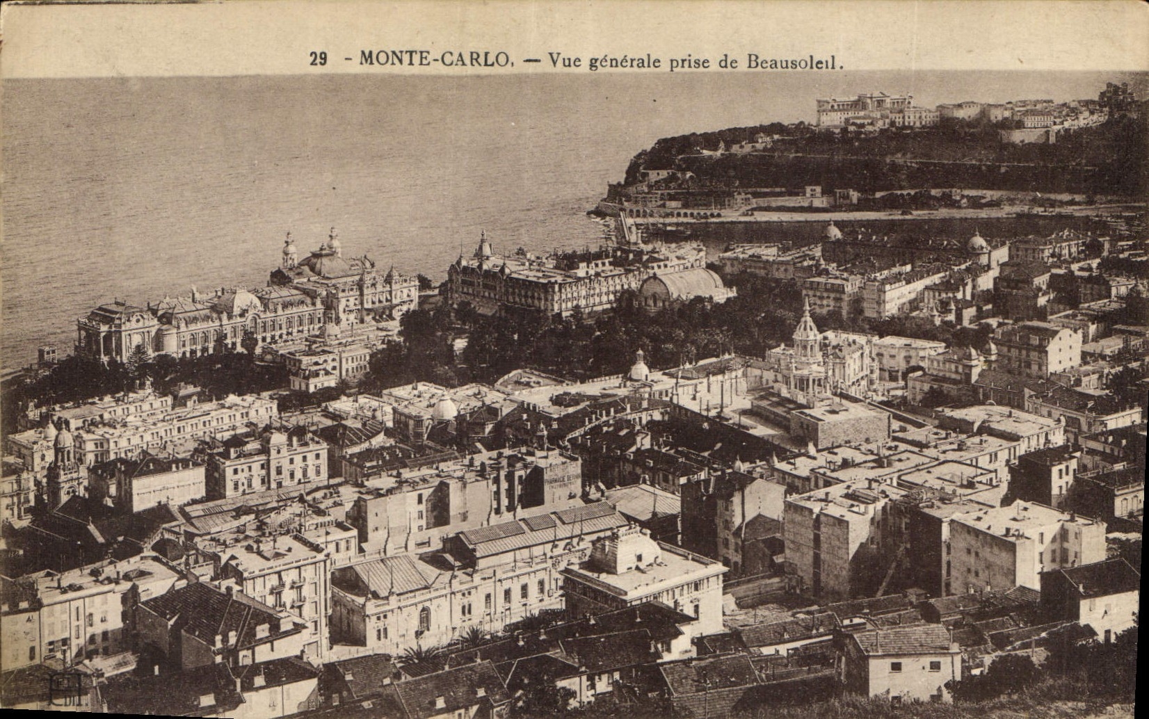 CPA Monte Carlo vue generale prise de Beausoleil 