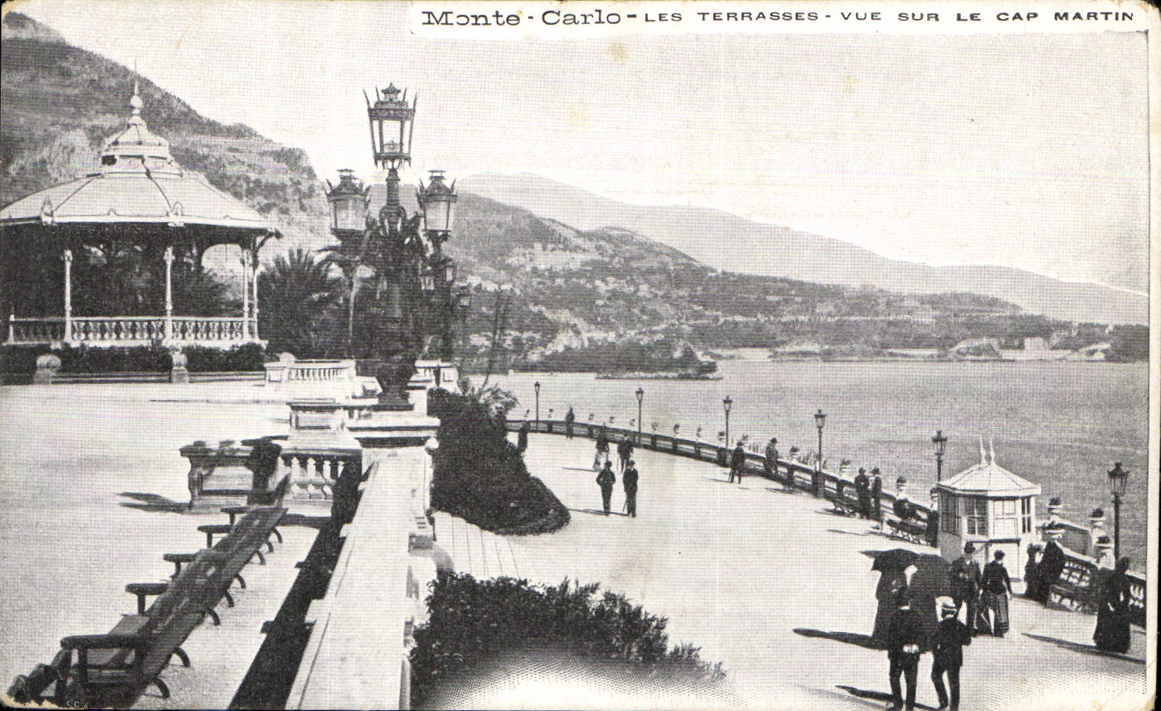 CPA Monte Carlo les Terrasses vue sur le Cap Martin 