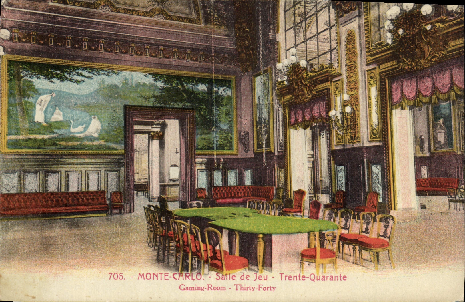 CPA Monte Carlo Salle de jeu Trente Quarante 