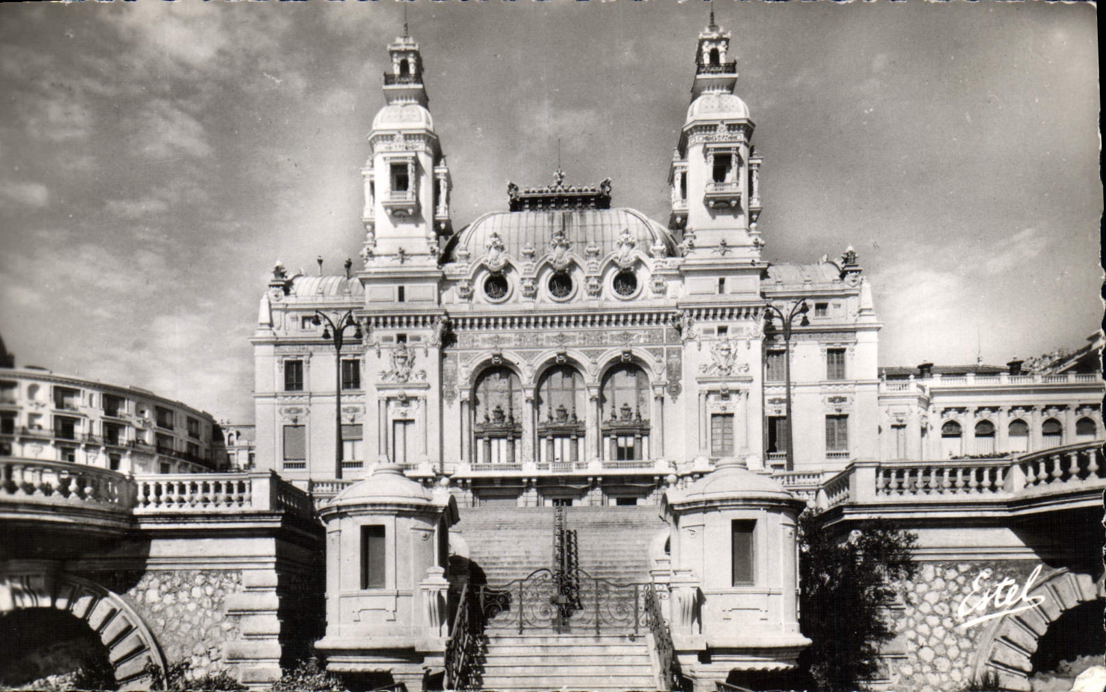 CPA Monte Carlo le Casino Facade et Terrasses sur la Mer 
