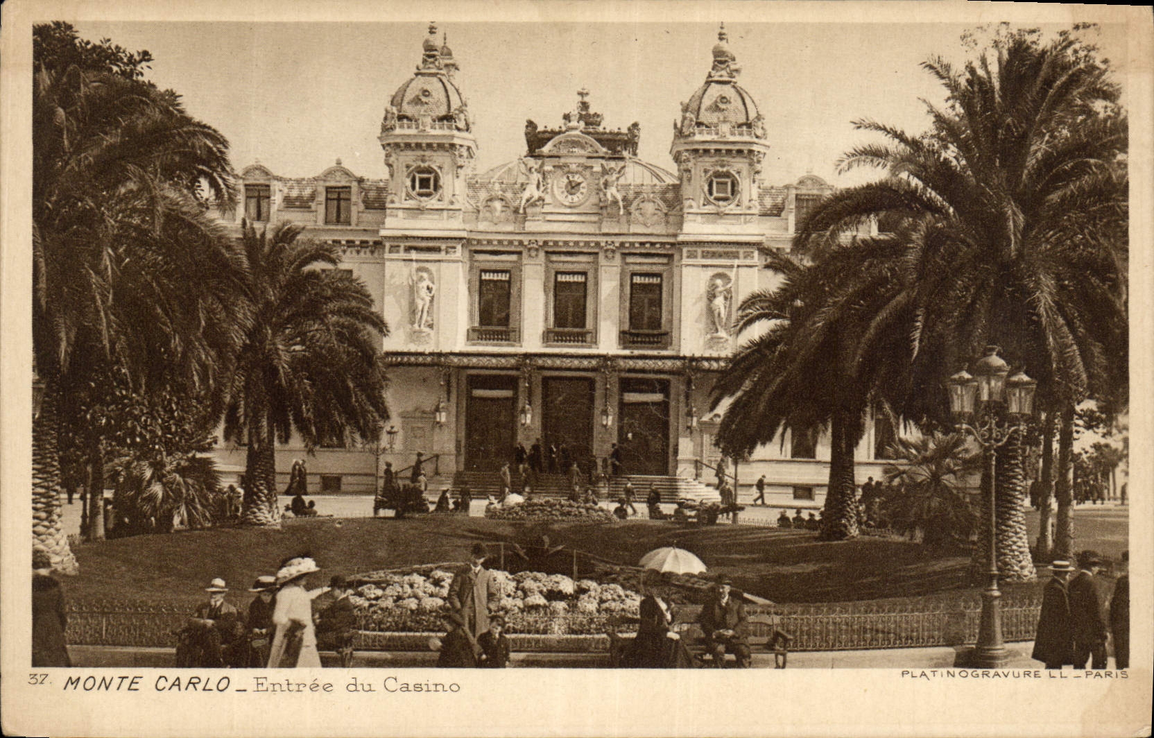 CPA Monte Carlo Entree du Casino 
