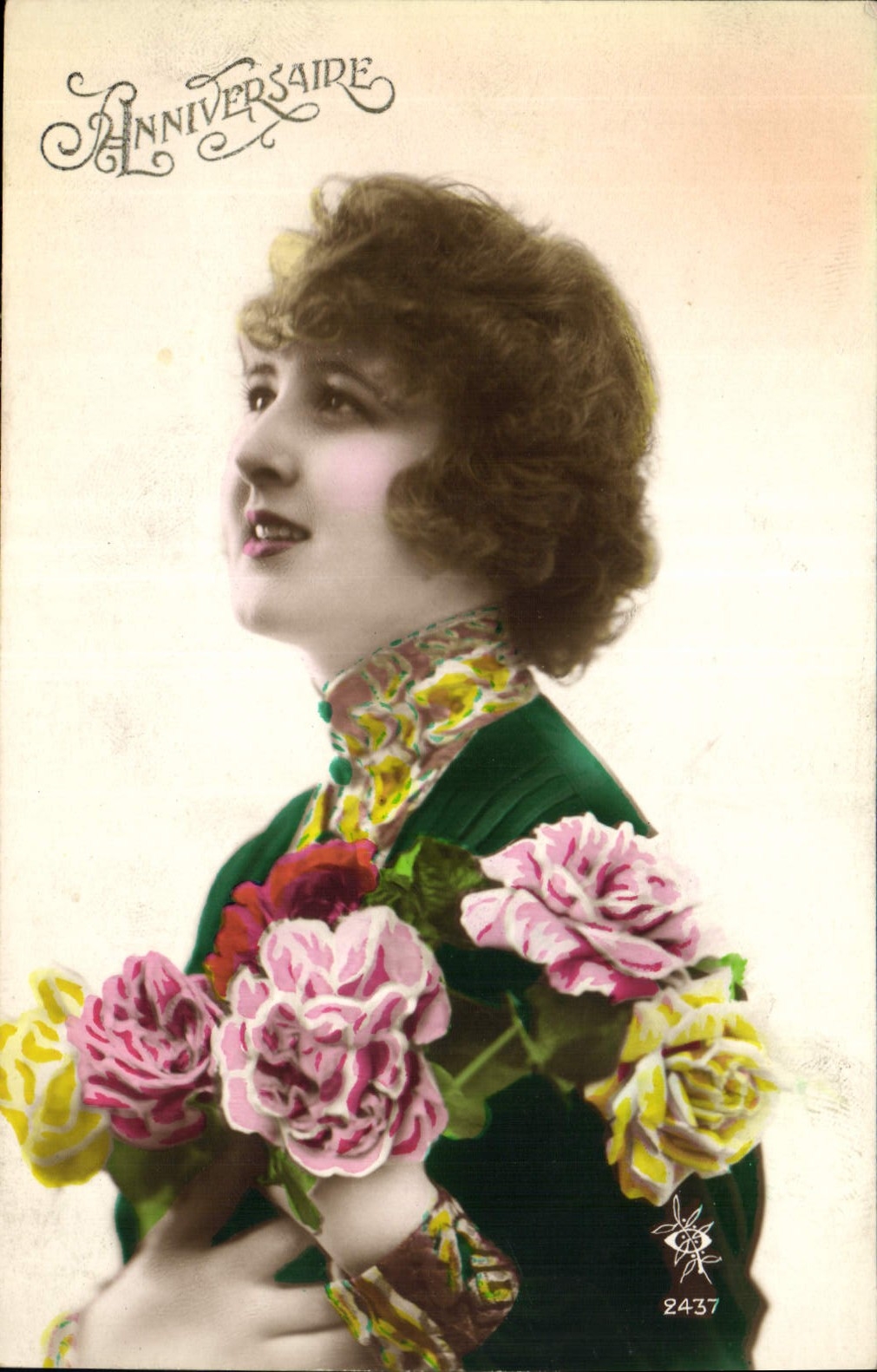 CPA Anniversaire Femme