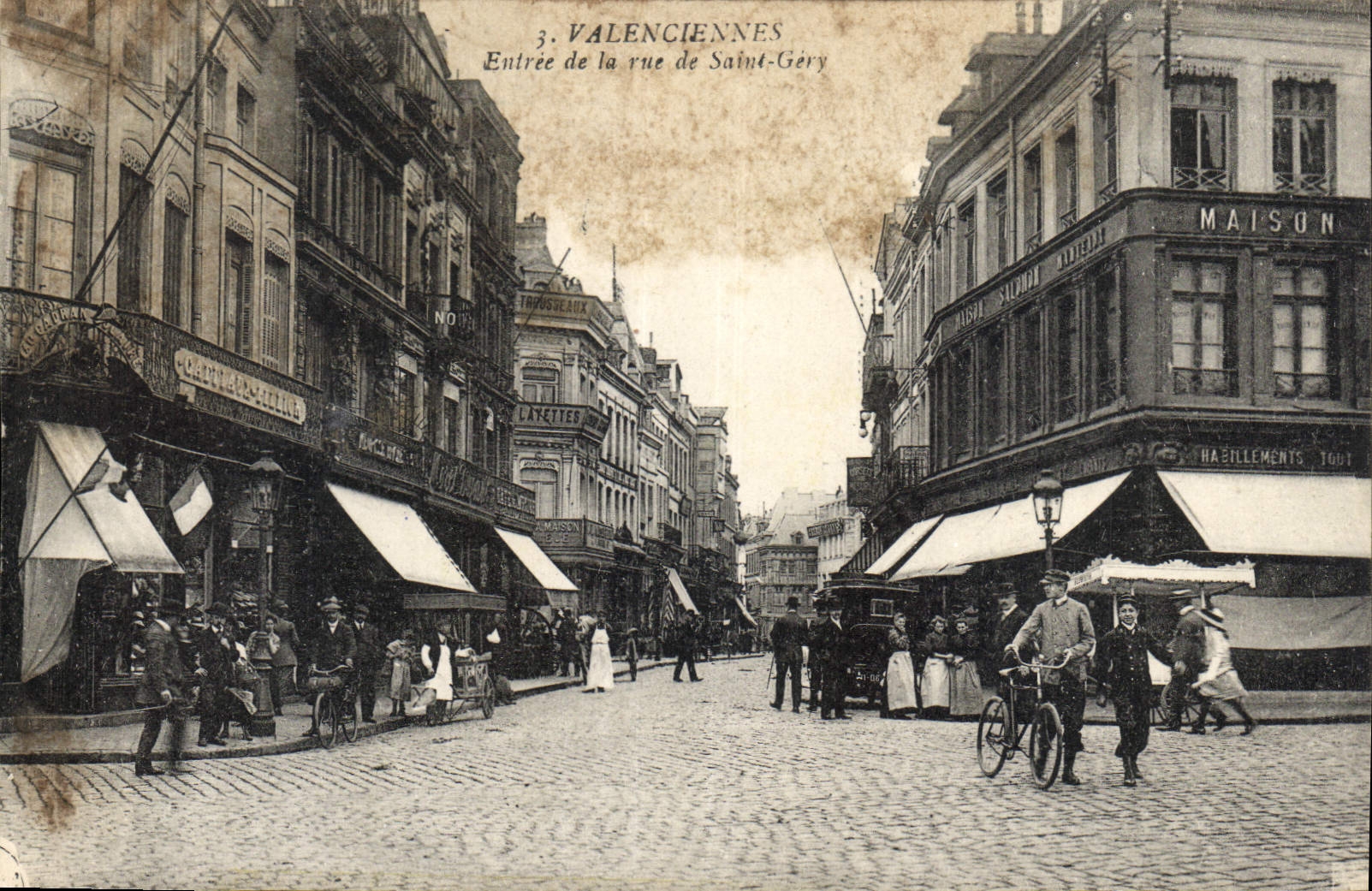 CPA Valenciennes Entree de la Rue de Saint Gery 