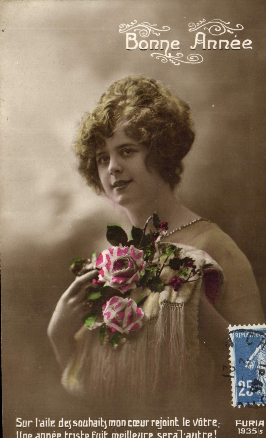 CPA Bonne Annee Femmes