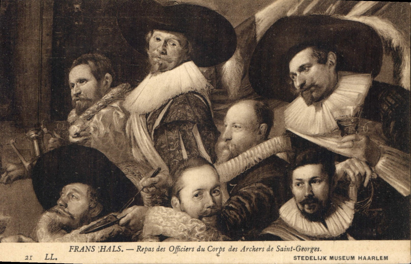 CPA Frans Hals Repas des officiers du Corps des Archers de Saint Georges Stedelijk Museum Haarlem 