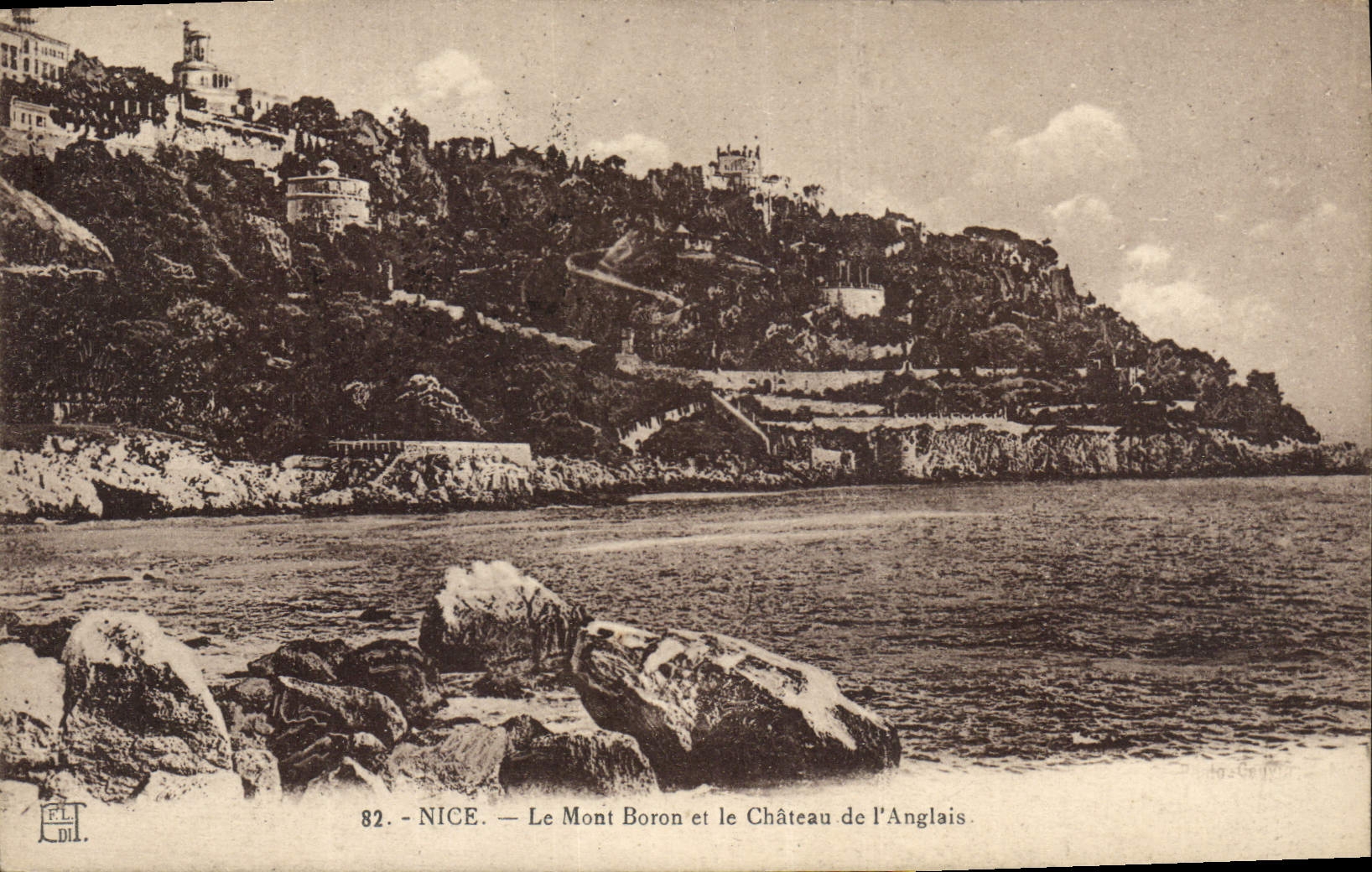 CPA Nice Le Mont Boron et le Chateau de l'Anglais
