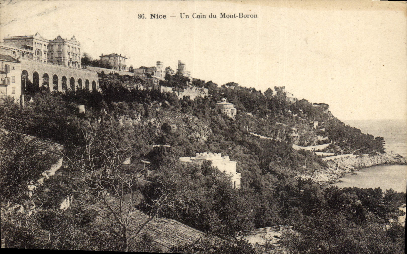 CPA Nice Un coin du Mont Boron 