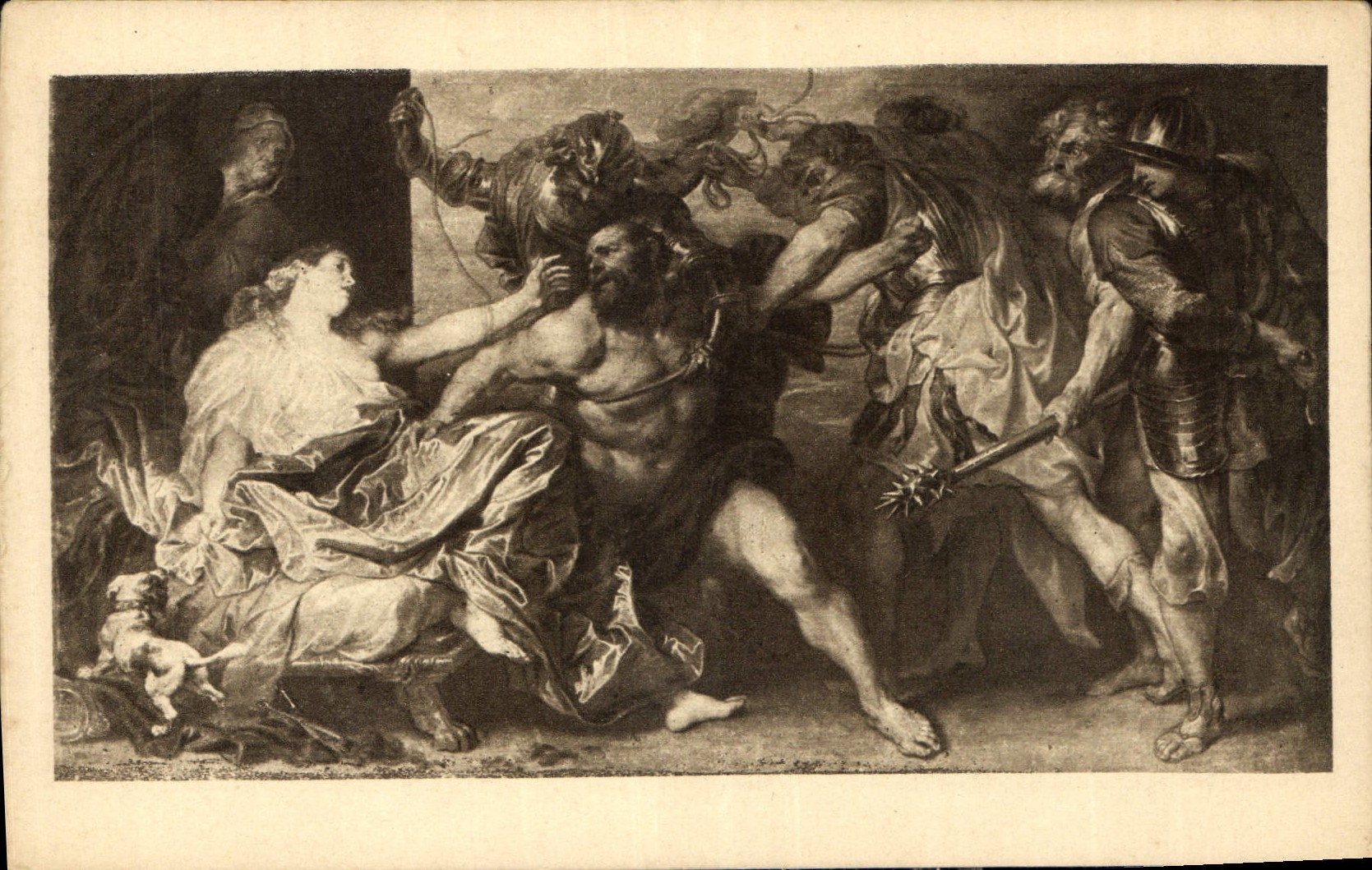 CPA A Van Dyck Samson and Dalila 