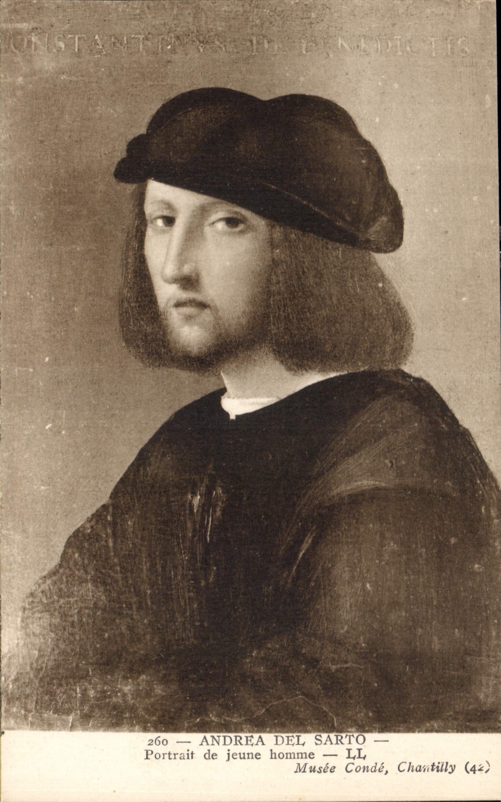 CPA Andrea Del Sarto Portail de Jeune Homme Musee Conde Chantilly 