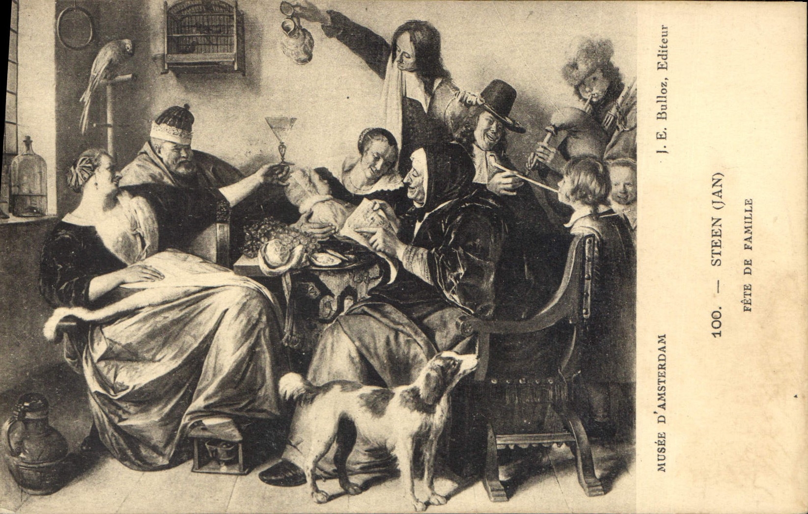 CPA Steen Jan Fete de Famille Musee d'Amsterdam 