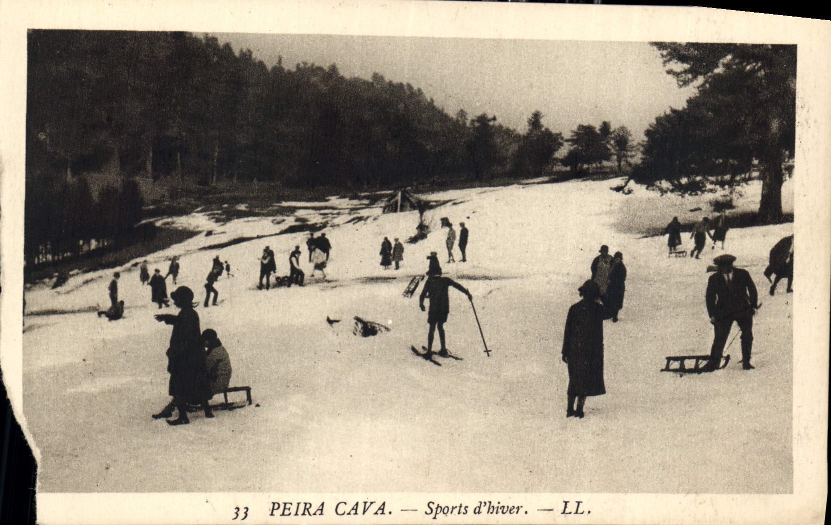 CPA Peira Cava Sports d'hiver Ski Luge