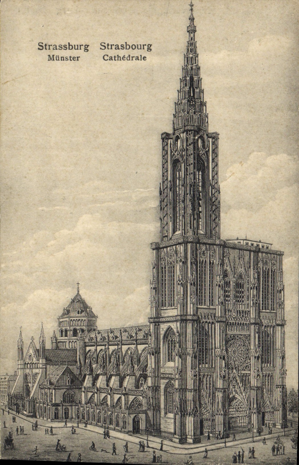 CPA Strasbourg Cathedrale 